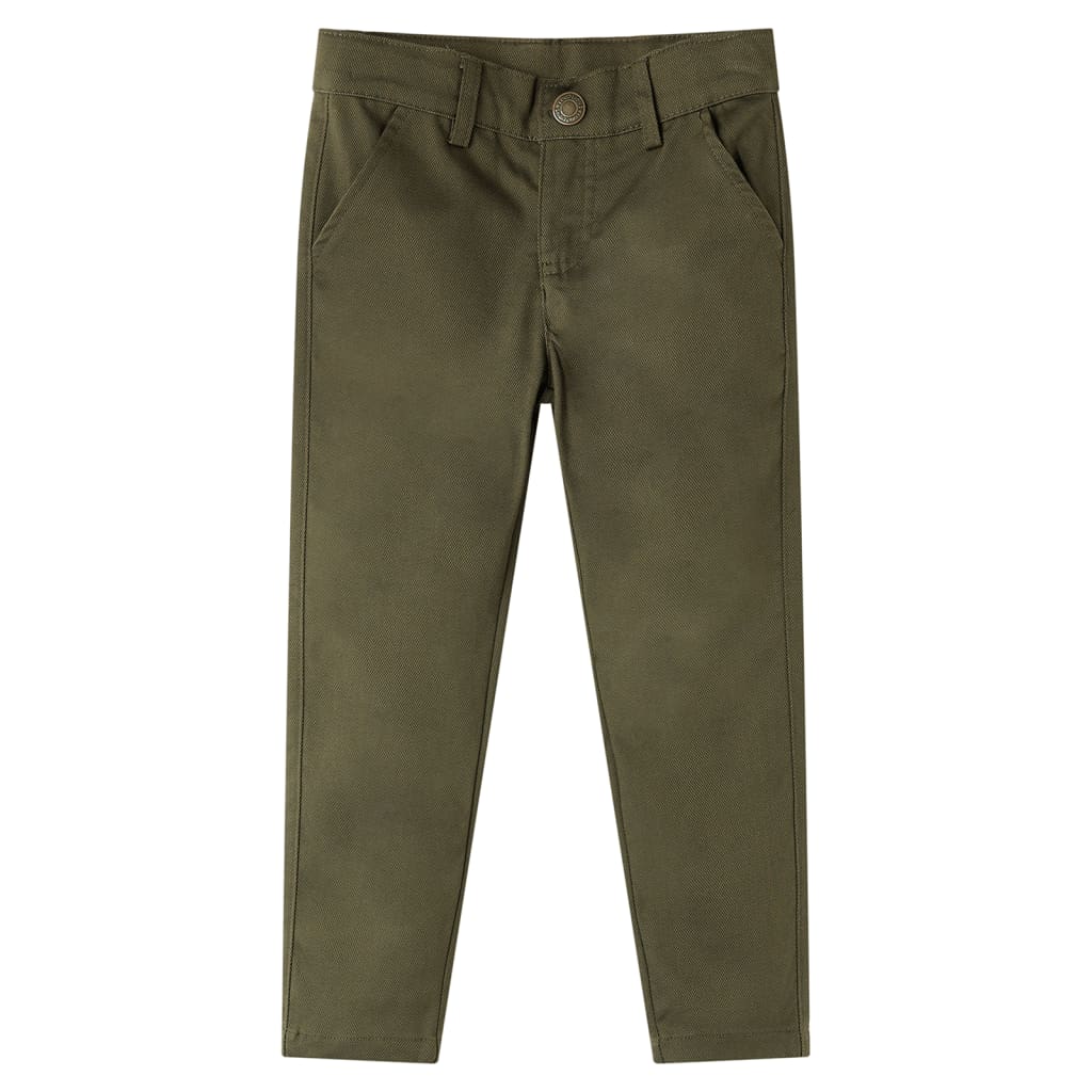 vidaXL Dětské kalhoty khaki 116