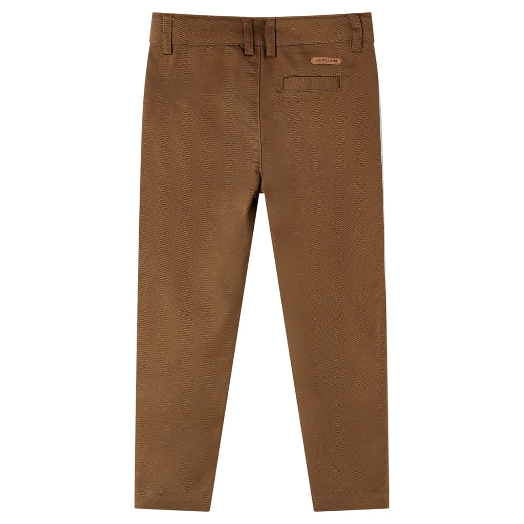 vidaXL Kinderbroek 92 cognackleurig afbeelding