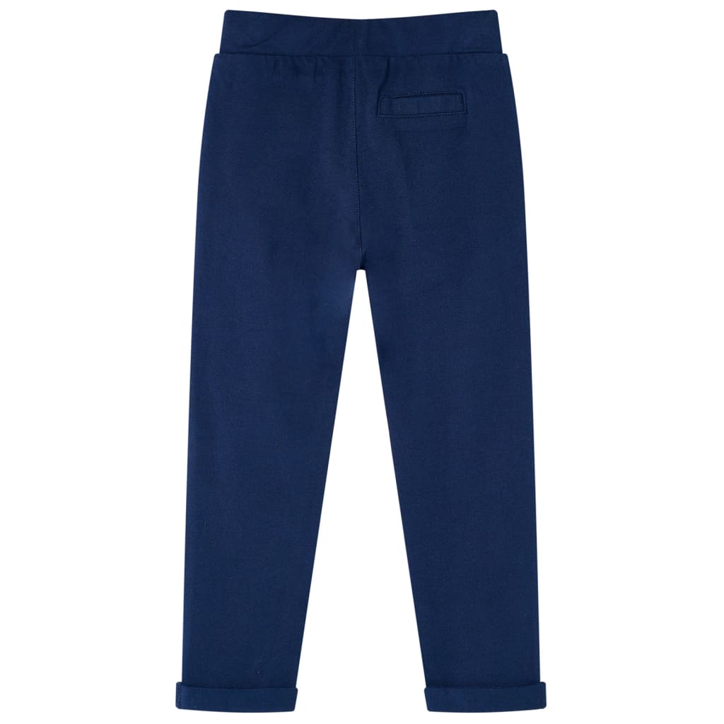 vidaXL Kinderbroek met trekkoord 104 marineblauw afbeelding