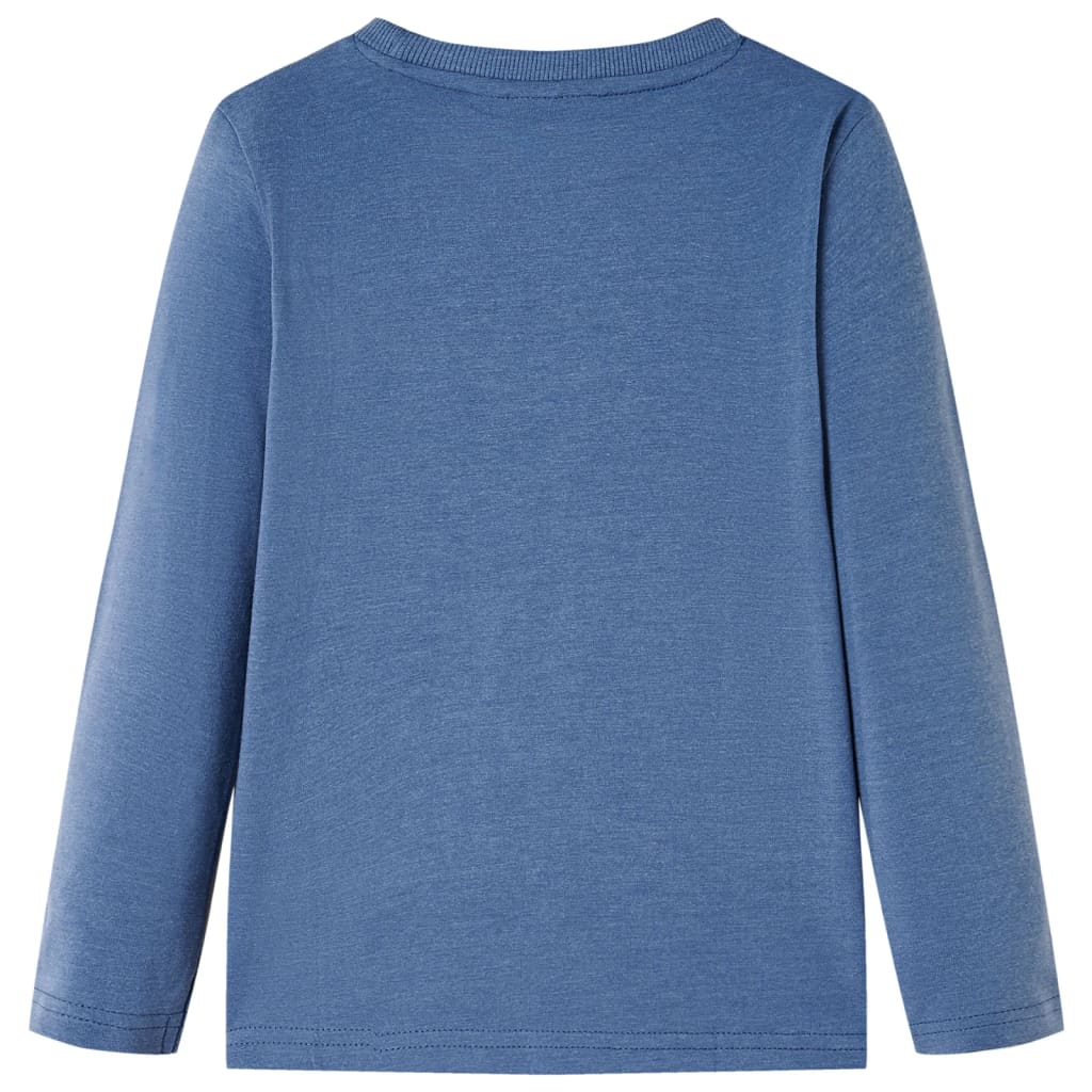 vidaXL Kindershirt met lange mouwen 104 gemêleerd blauw afbeelding