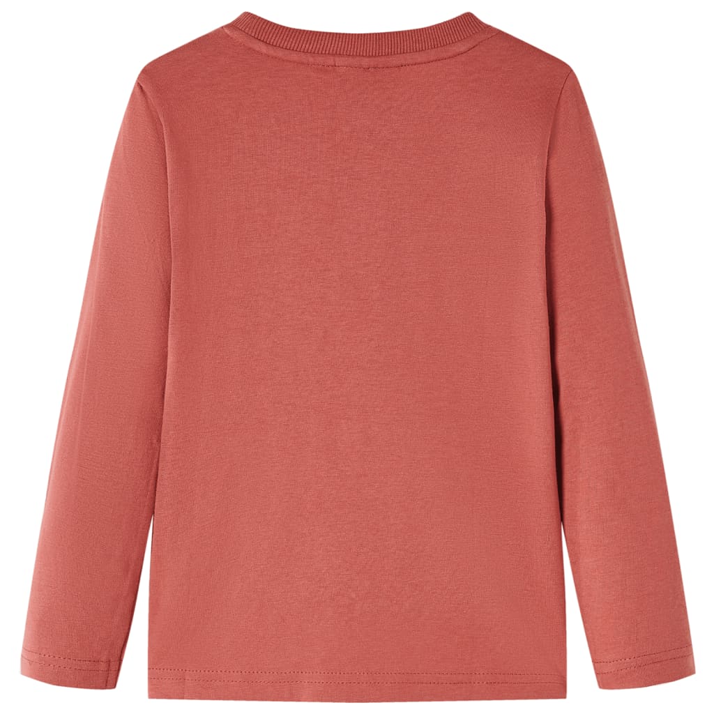 vidaXL Kindershirt met lange mouwen 104 hennakleurig afbeelding