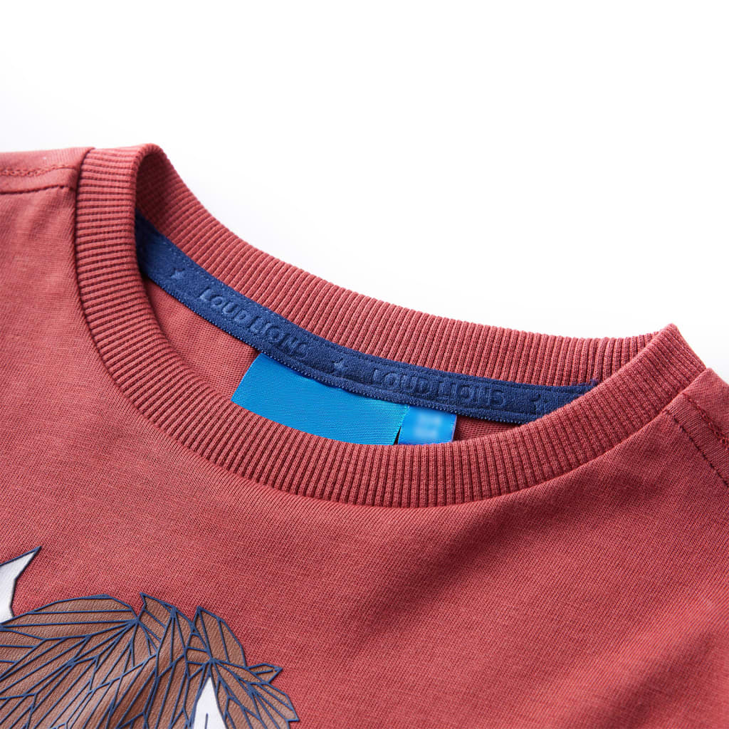 Thumbnail - vidaXL Kinder-Langarmshirt Dunkelrot 104