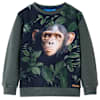 vidaXL Laste dressipluus, tume khaki, 104