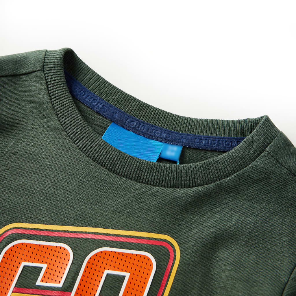 Thumbnail - vidaXL Kinder-Langarmshirt Dunkelgrün 92