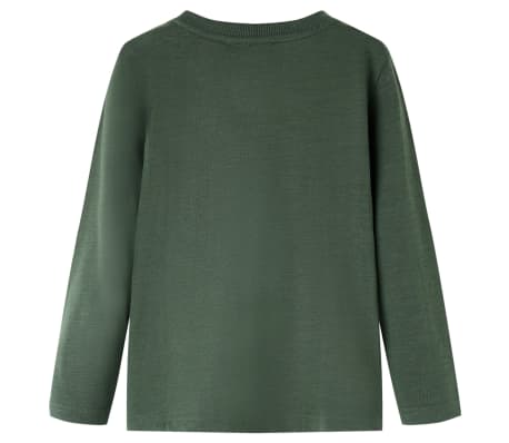 Pikkade varrukatega lastes&auml;rk, tumeroheline, 140