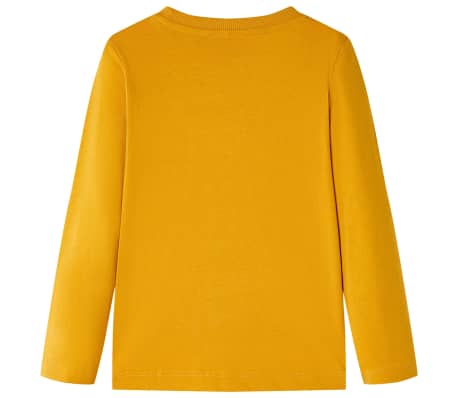 T-skjorte for barn med lange ermer oker 92