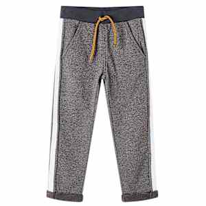 Otroška trenirka temno siva melange 104