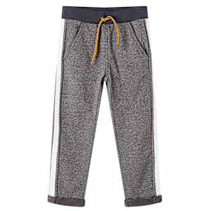 Otroška trenirka temno siva melange 116