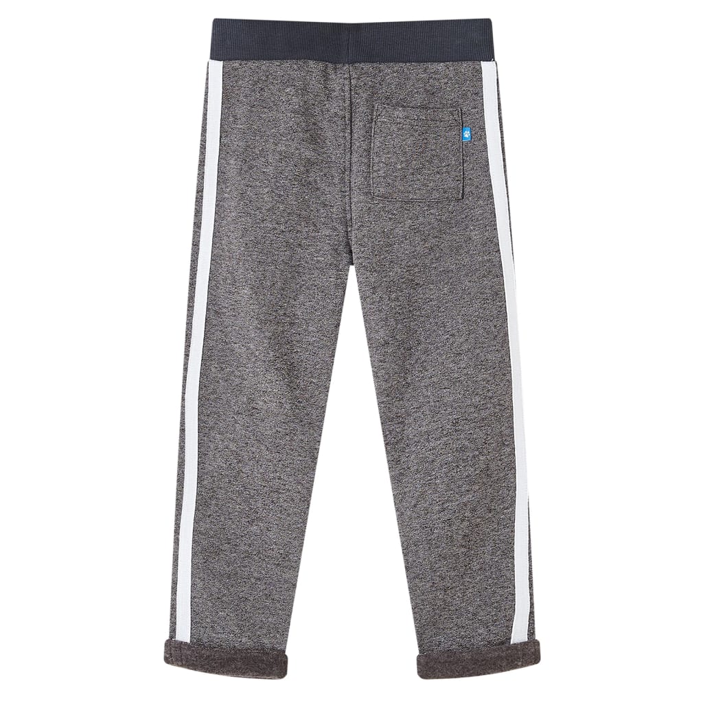 vidaXL Kinderjoggingbroek 140 gemêleerd donkergrijs afbeelding