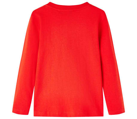 Kinder-Langarmshirt Rot 140