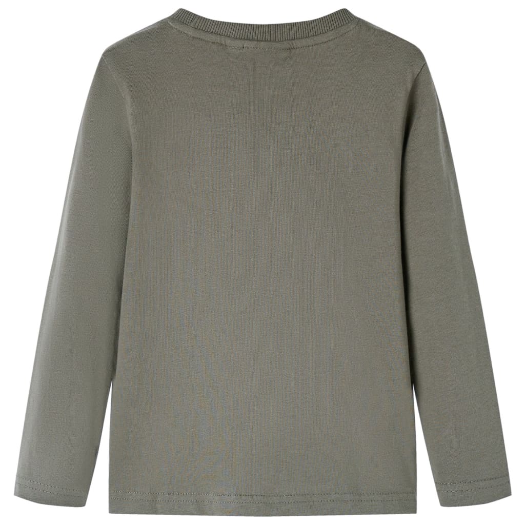 vidaXL Kindershirt met lange mouwen 104 kakikleurig afbeelding