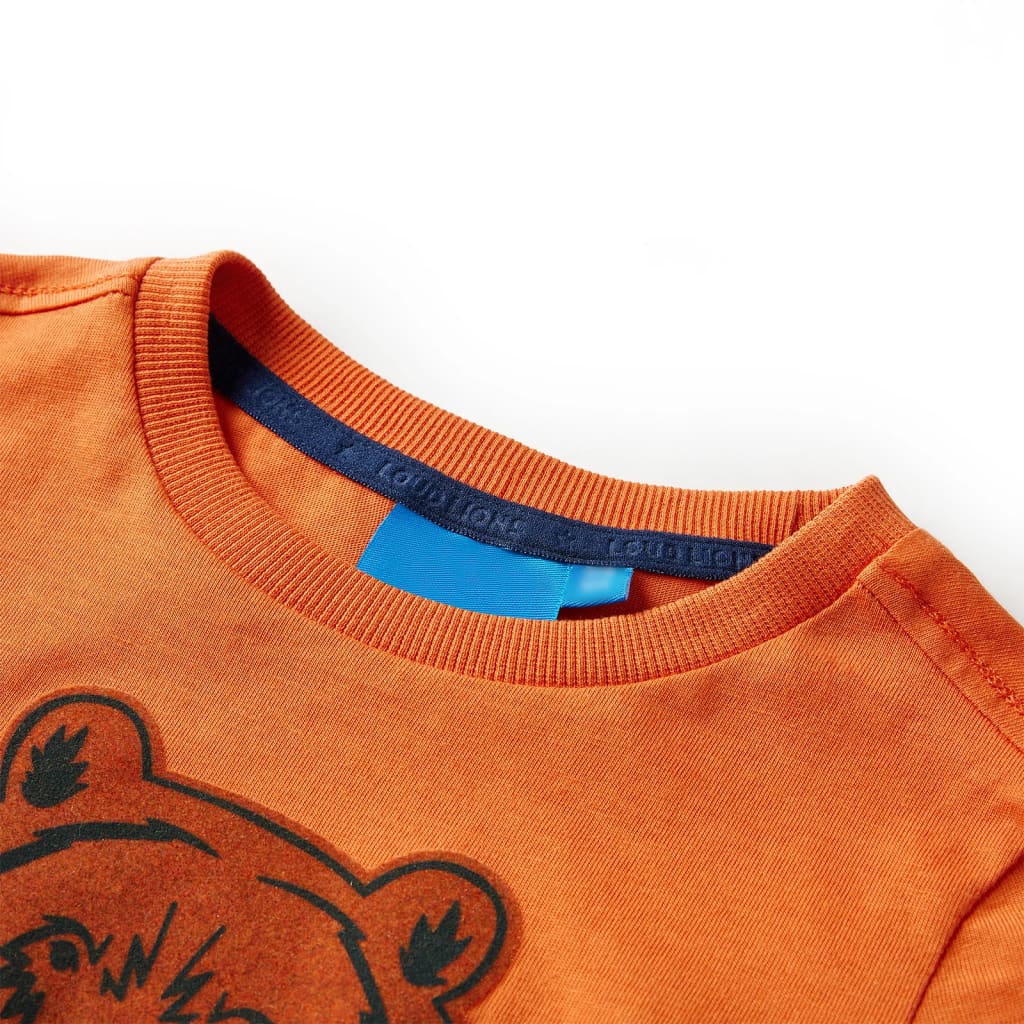 Thumbnail - vidaXL Kinder-Langarmshirt Dunkelorange 128