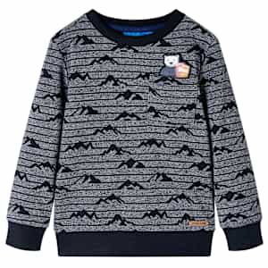 Otroški pulover mornarsko modra melange 140