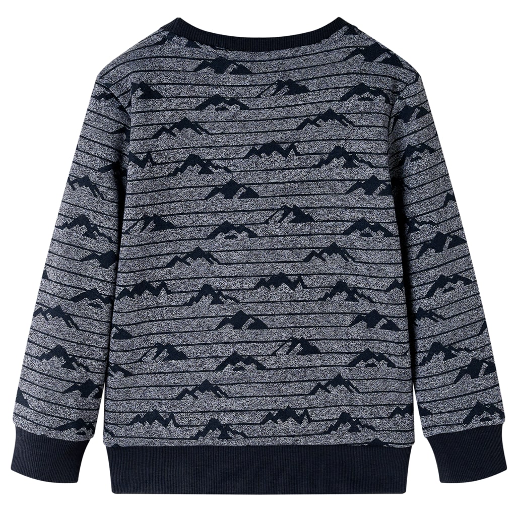 vidaXL Kindertrui 140 gemêleerd marineblauw afbeelding