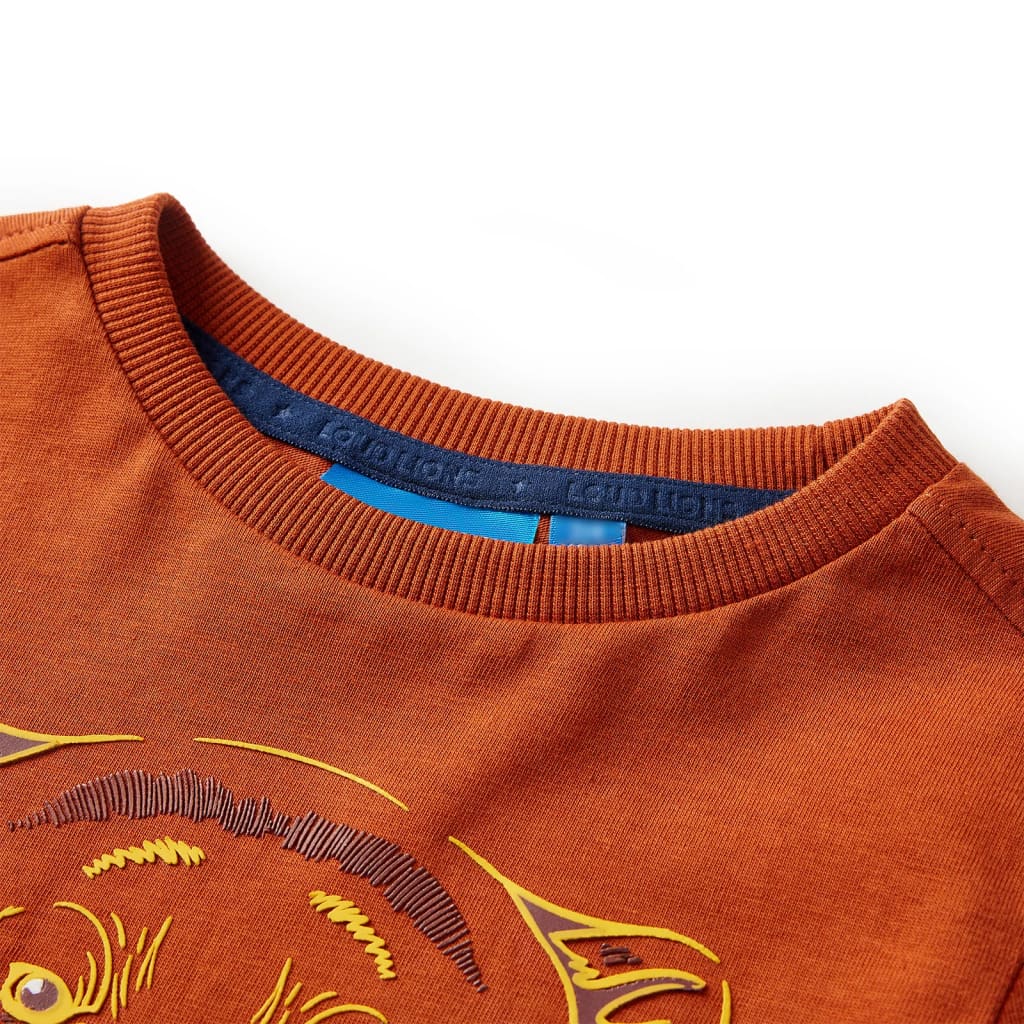 Thumbnail - vidaXL Kinder-Langarmshirt Rostbraun 104