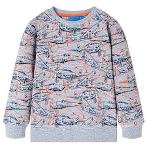 Otroški pulover siva melange 104