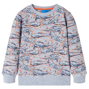 Otroški pulover siva melange 116