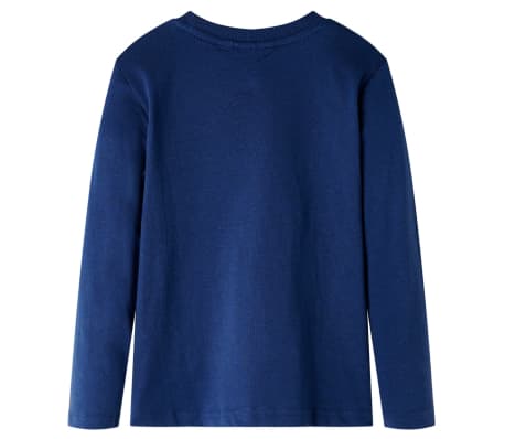 Tricou pentru copii cu m&acirc;neci lungi,, bleumarin, 104