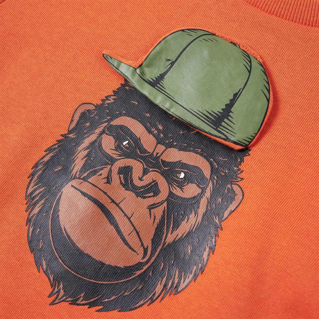Thumbnail - vidaXL Kinder-Sweatshirt Dunkelorange 116