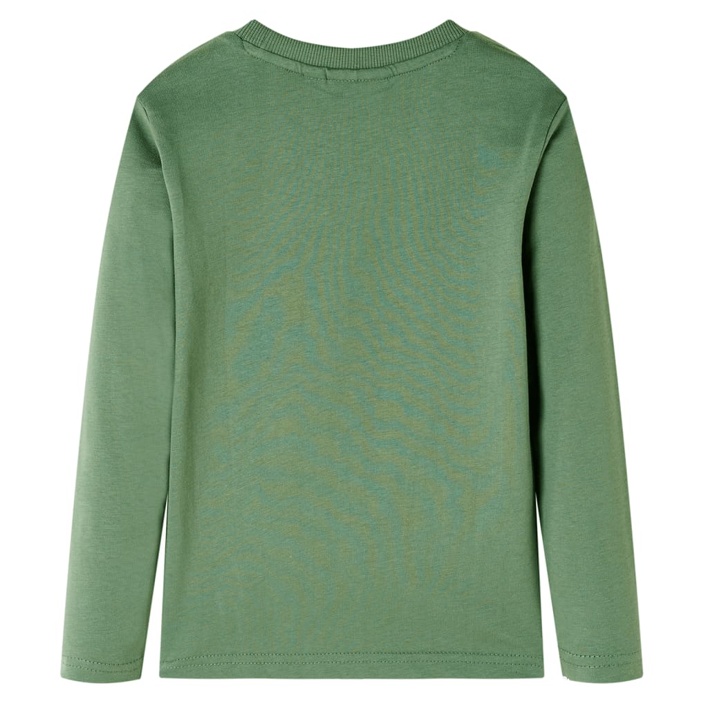 vidaXL Kindershirt met lange mouwen 116 lichtkakikleurig afbeelding