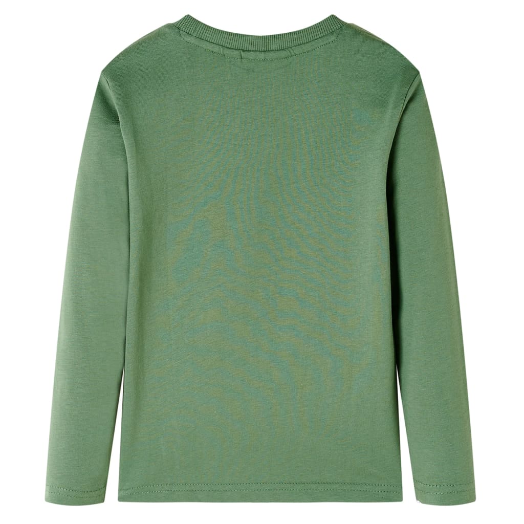 vidaXL Kindershirt met lange mouwen 128 lichtkakikleurig afbeelding