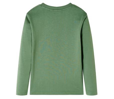 Tricou de copii cu m&acirc;neci lungi, kaki deschis, 140