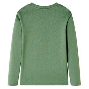 Tricou de copii cu m&acirc;neci lungi, kaki deschis, 140