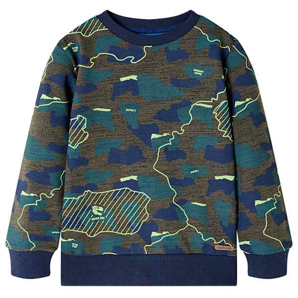 vidaXL Laste pusa, tume khaki, 128
