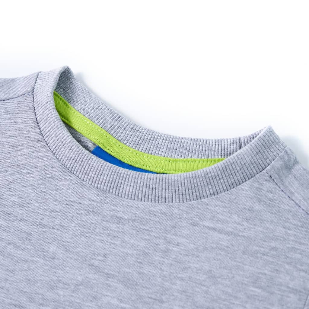Thumbnail - vidaXL Kinder-Langarmshirt Grau Melange 92
