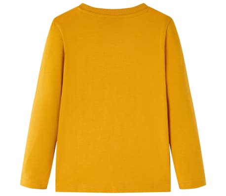 T-shirt enfants &agrave; manches longues ocre 92