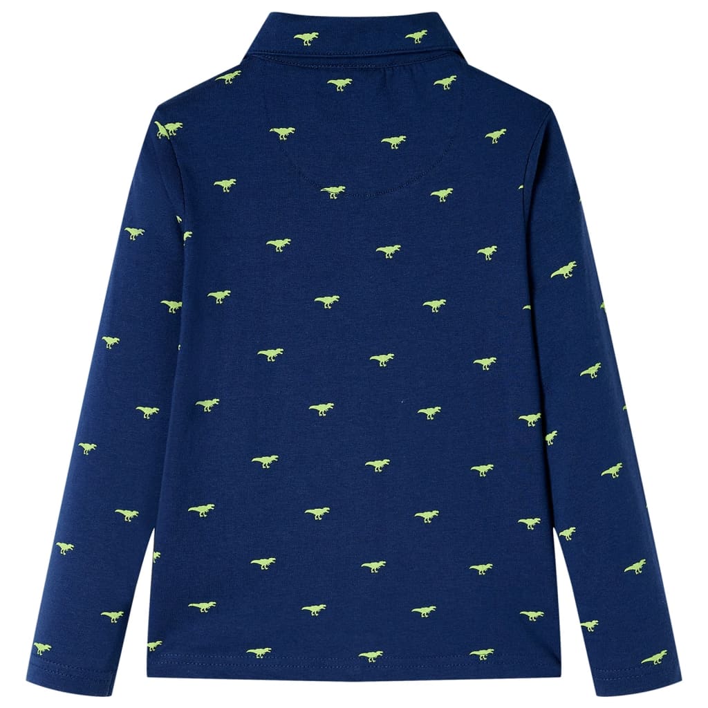 vidaXL Kindershirt 92 marineblauw afbeelding