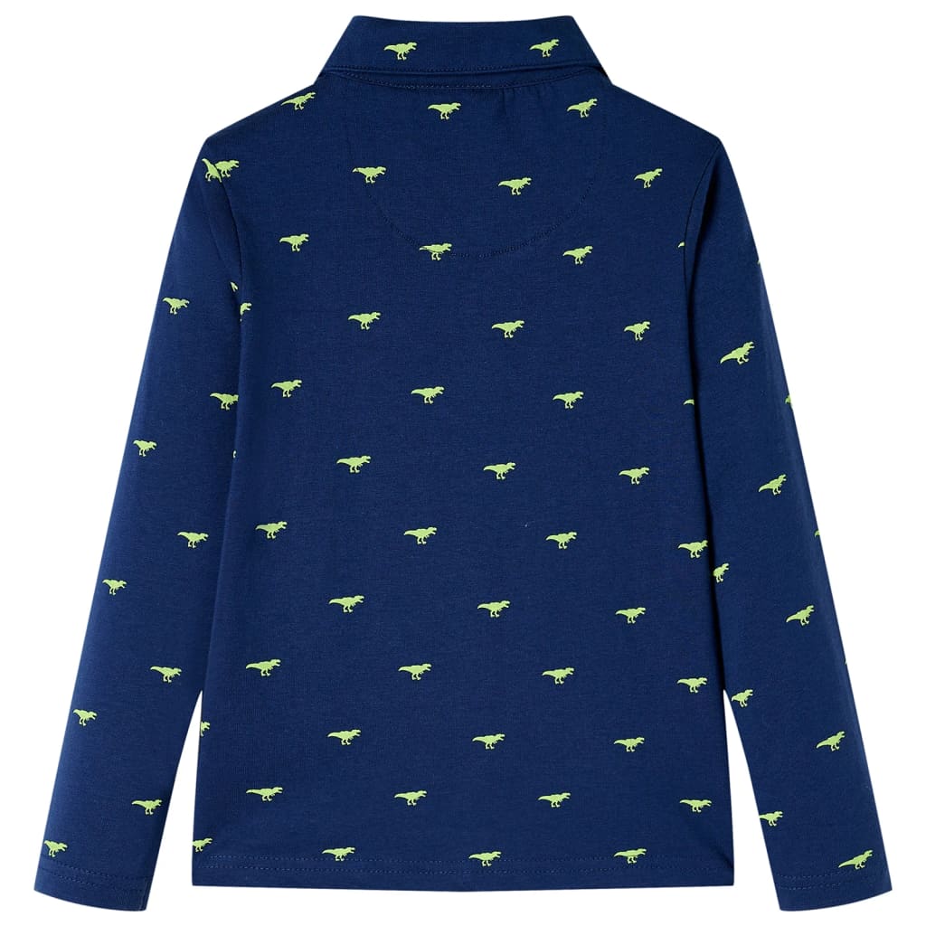 vidaXL Kindershirt 116 marineblauw afbeelding