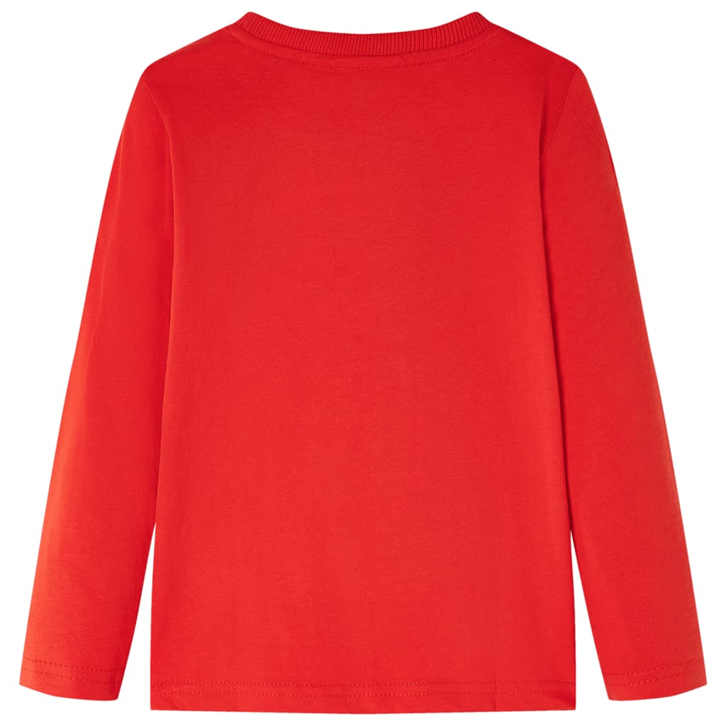 vidaXL Kindershirt met lange mouwen 116 rood afbeelding