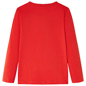 T-shirt pour enfants &agrave; manches longues rouge 116