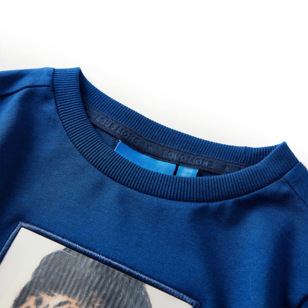 Thumbnail - vidaXL Kinder-Langarmshirt Dunkelblau 140