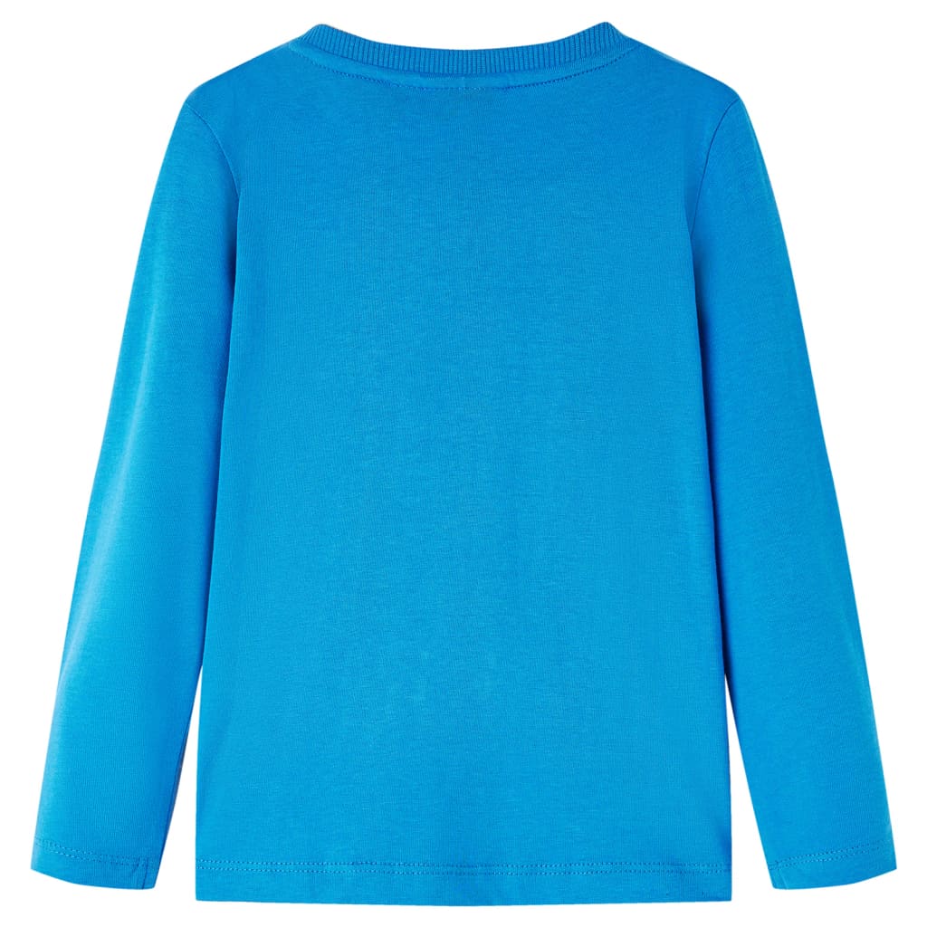 vidaXL Kindershirt met lange mouwen 116 kobaltblauw afbeelding