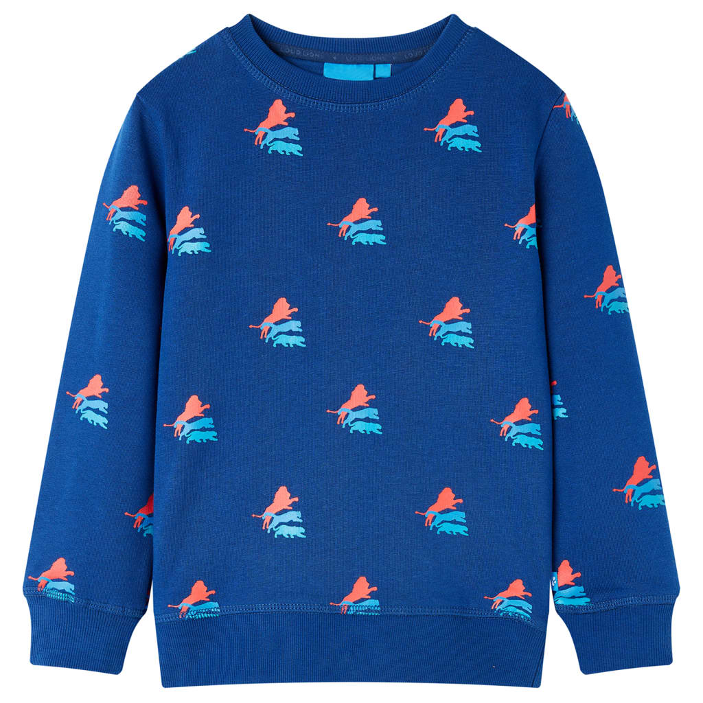 Sweatshirt pour enfants bleu foncé 104