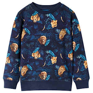 Otroški pulover mornarsko moder 128