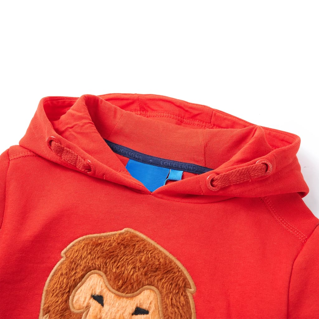 Thumbnail - vidaXL Kinder-Kapuzenpullover Rot 128