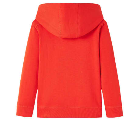 Sweatshirt &agrave; capuche pour enfants rouge 128
