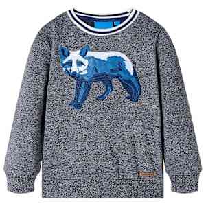 Otroški pulover mornarsko modra melange 104