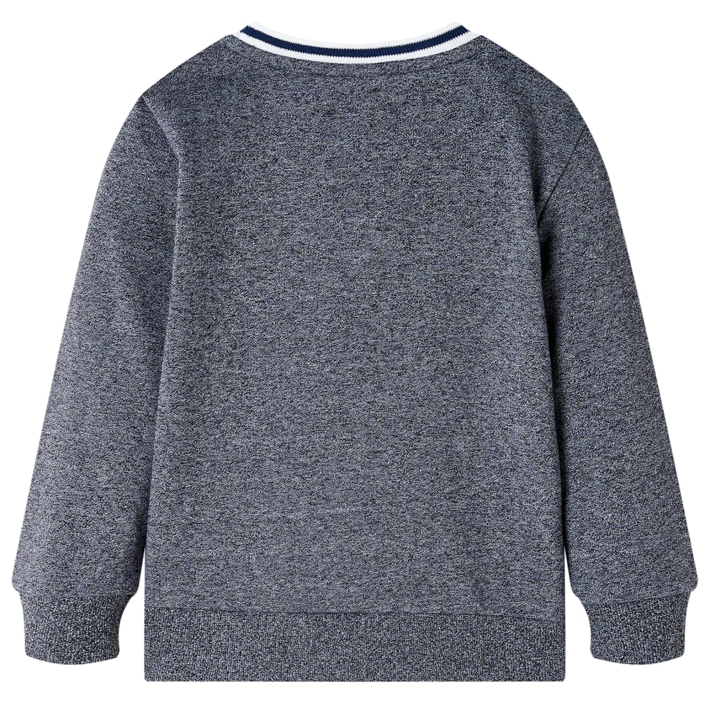 vidaXL Kindertrui 92 gemêleerd marineblauw afbeelding