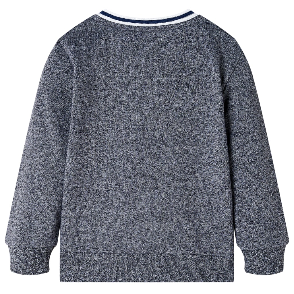 vidaXL Kindertrui 128 gemêleerd marineblauw afbeelding