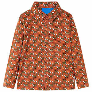 Otroška srajca svetlo rjasta 140