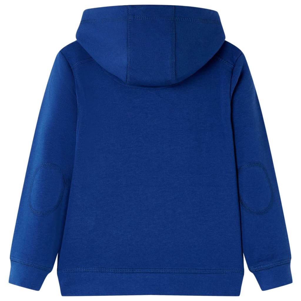 vidaXL Kindertrui met capuchon 92 donkerblauw afbeelding