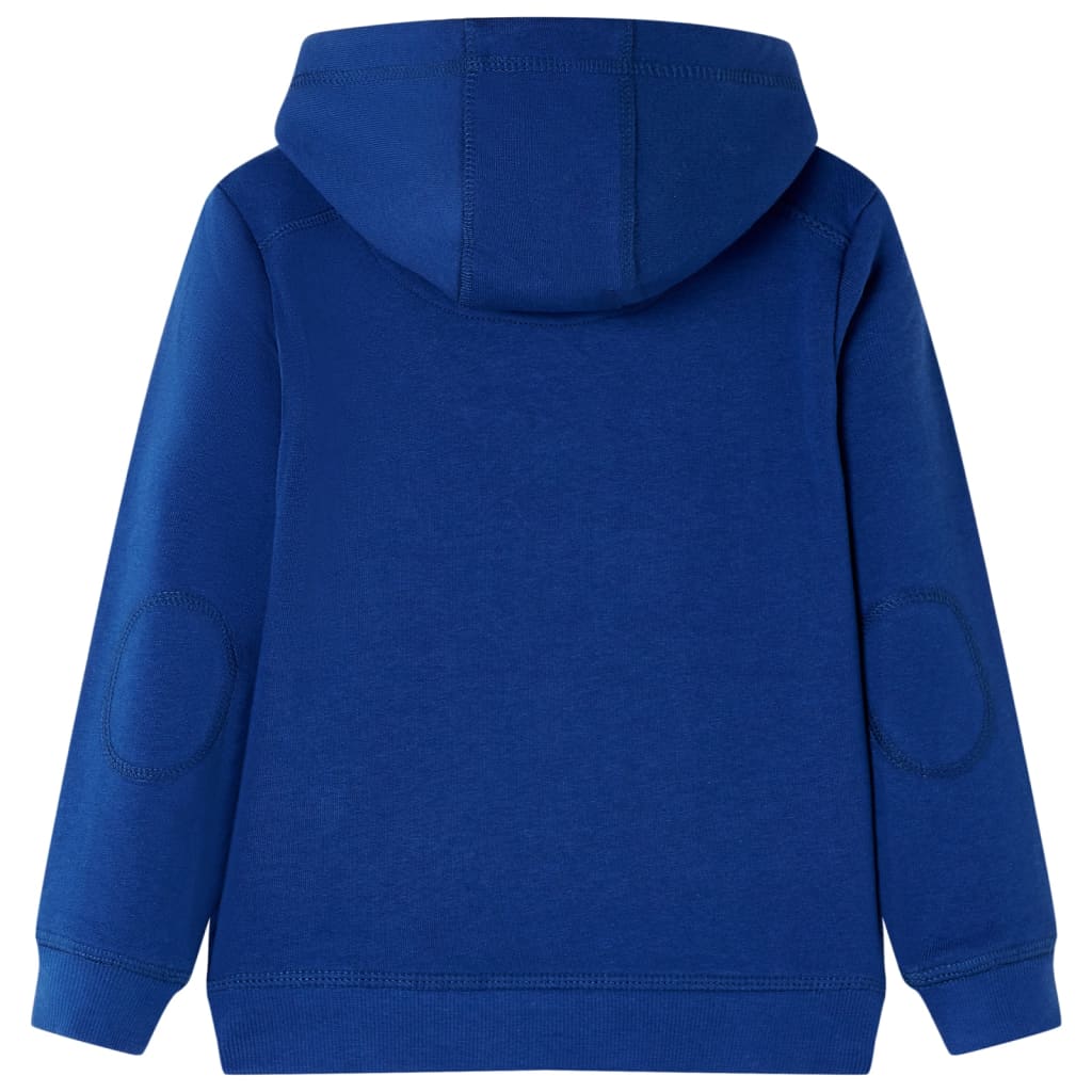 vidaXL Kindertrui met capuchon 104 donkerblauw afbeelding