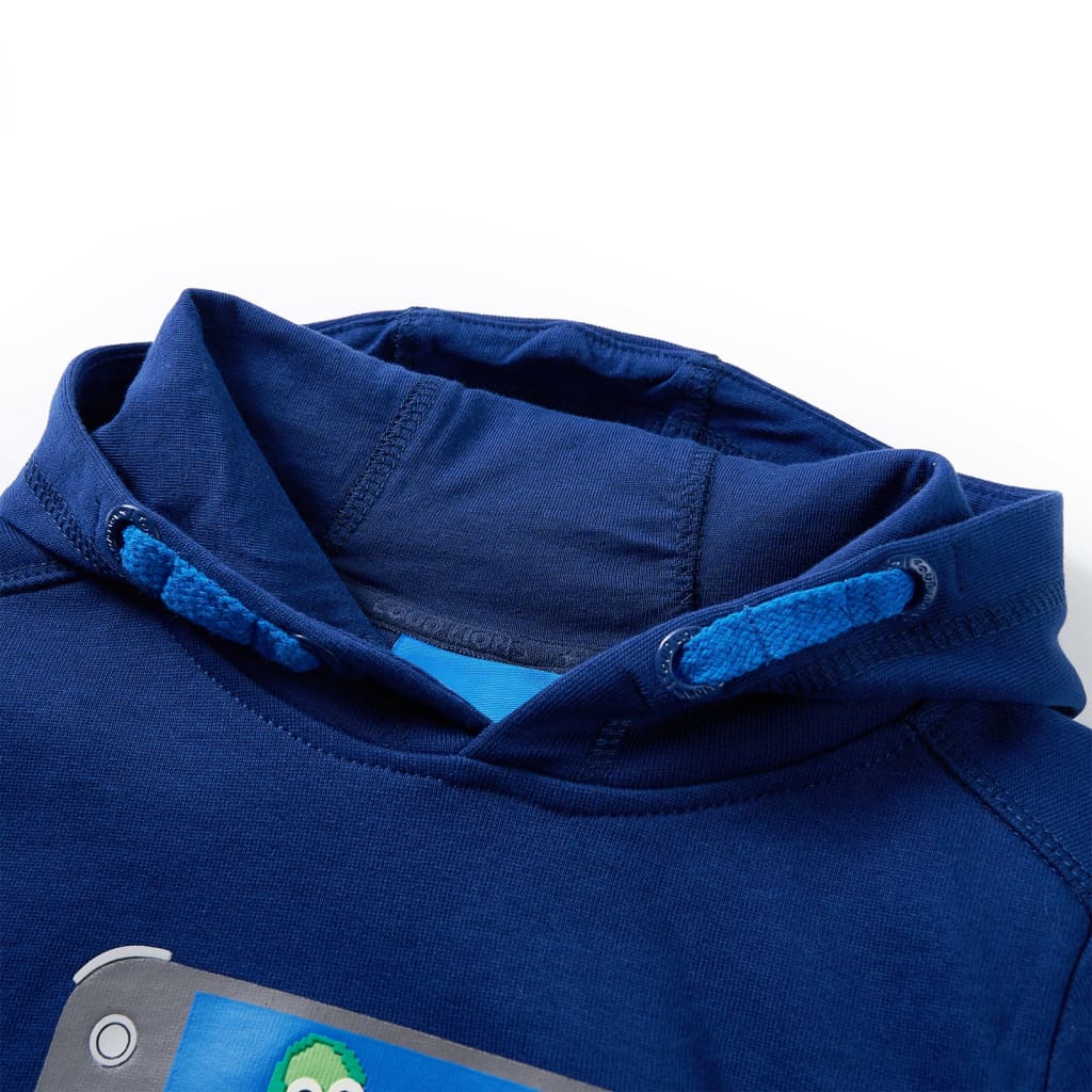 Thumbnail - vidaXL Kinder-Kapuzenpullover Dunkelblau 128