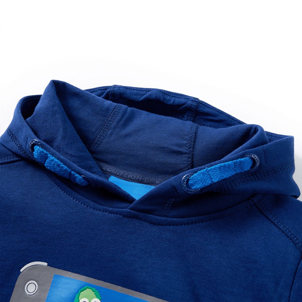Thumbnail - vidaXL Kinder-Kapuzenpullover Dunkelblau 140