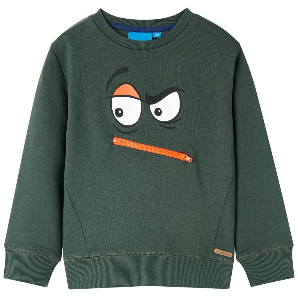 vidaXL Kinder-Sweatshirt Dunkelgrün 104