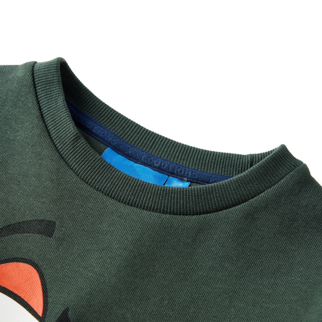 Thumbnail - vidaXL Kinder-Sweatshirt Dunkelgrün 104